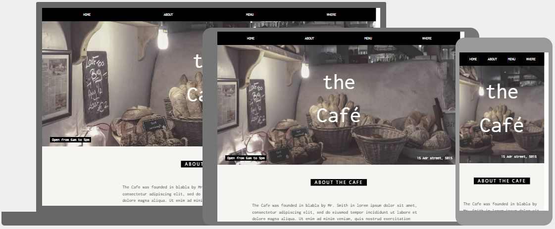 Cafe Template